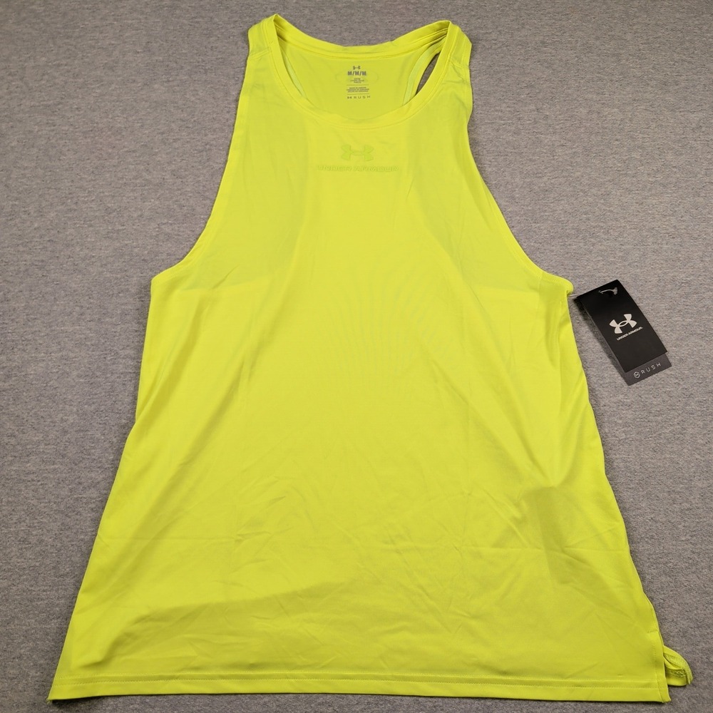 Under Armour Mens Vanish Energy Tank UA Rush Neon Yellow 1382802-731 Medium